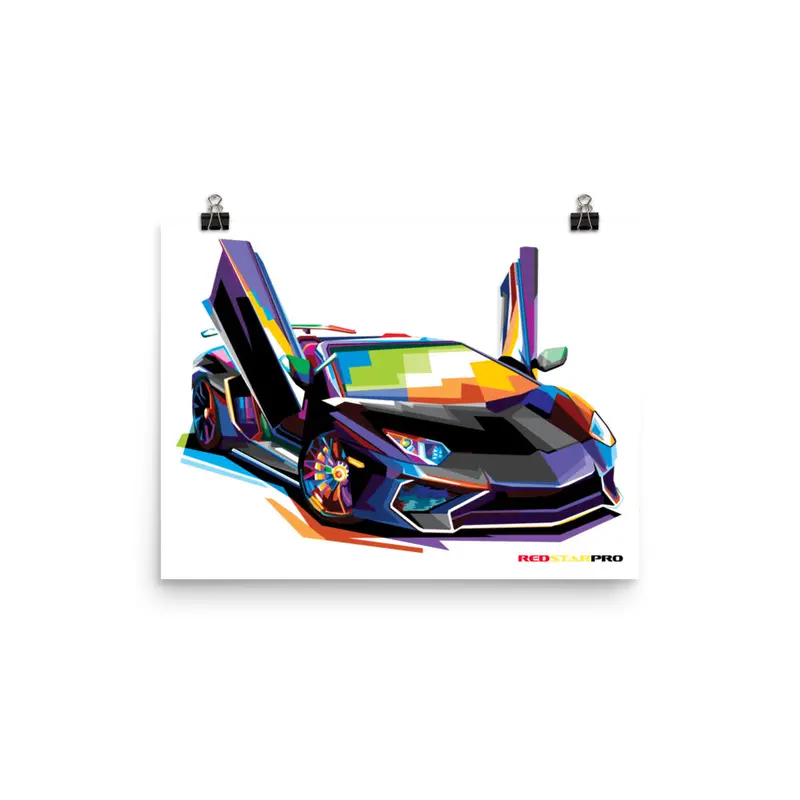 Pop Art Exotic Car - Poster 3