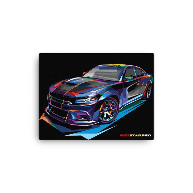 Pop Art Muscle Car - Canvas Print 2