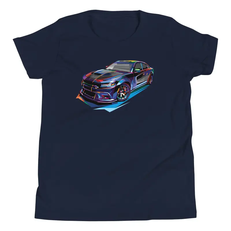 Pop Art Muscle Car - Youth T-Shirt 5
