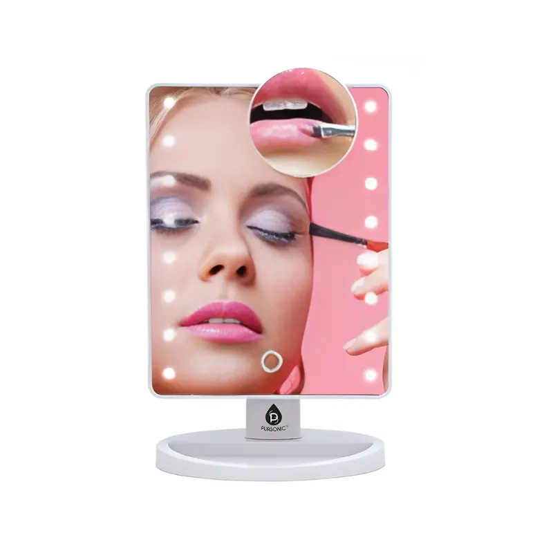 Pursonic Led Lighted Vanity Makeup Mirror | Dimmable Touch Mirror With 5X Magnification 2