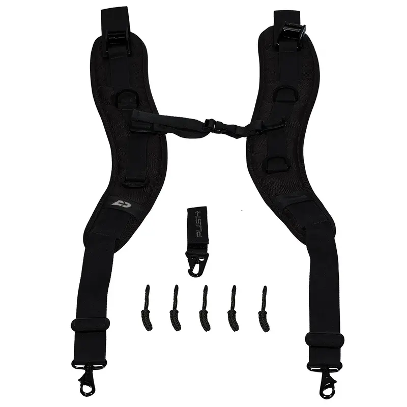 Push Paintball Division 1 Large Roller Gearbag W/ Black Backpack Strap Kit 2