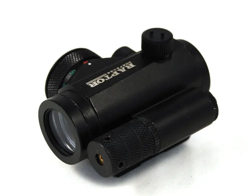 Raptor Defense 1X20 Micro Dot Sight With Red Laser - Dual Illumination (Red/Green) 1