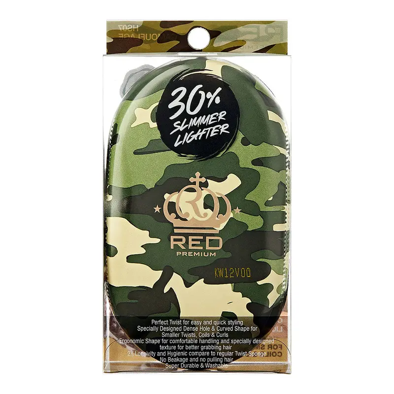 Red By Kiss Bow Wow X Dense Twist King Slim | Camouflage Curl & Twist Sponge 1