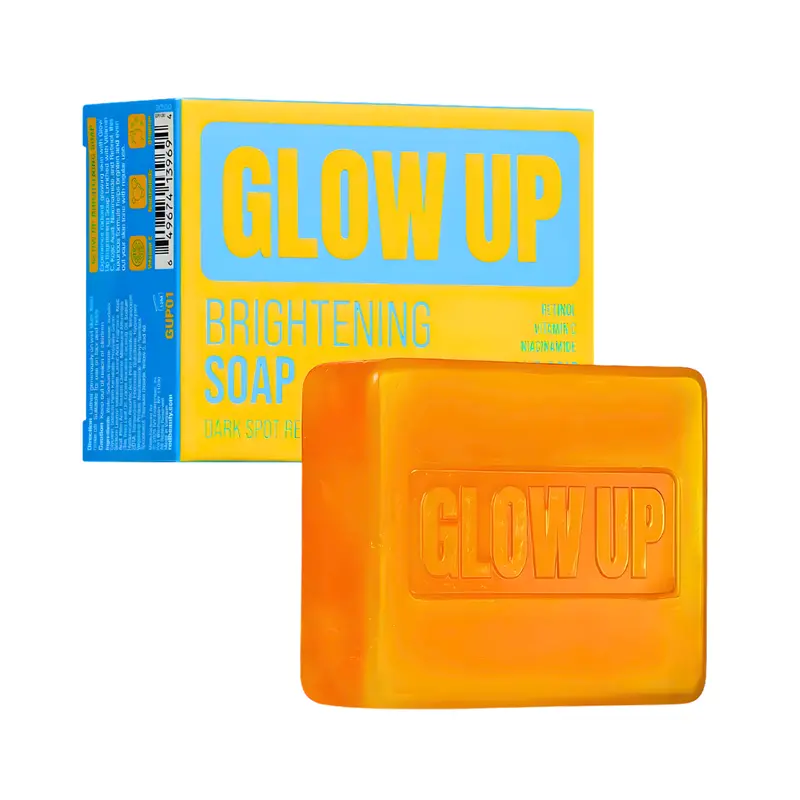 Red By Kiss Glow Up Brightening Bar Soap | Kojic Acid & Turmeric Dark Spot Clarifying Cleanser 1