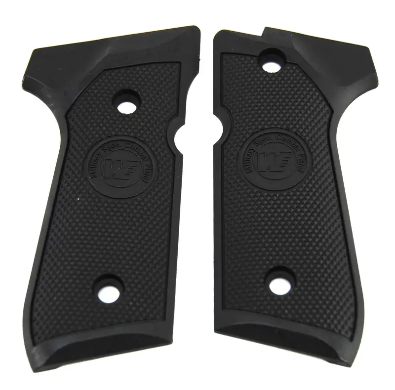 Rubberized M9 Government Style Grip For Kjw Marui We M9 Series Airsoft Gbb Gas Blowback 1