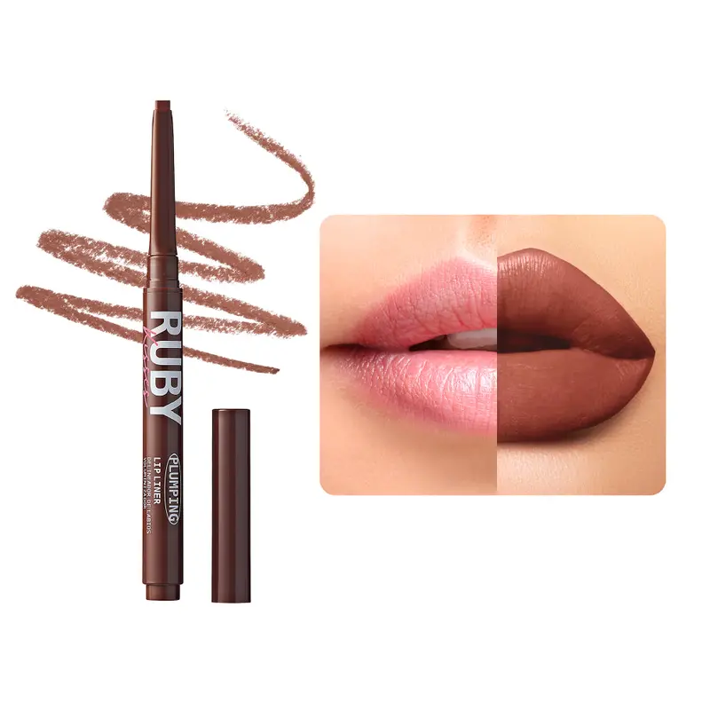 Ruby Kisses Plumping Lip Liner | Long-Lasting Define & Enhance Pencil – Choose Color 12