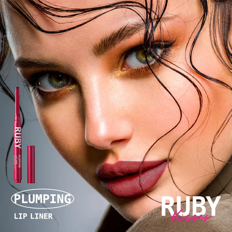 Ruby Kisses Plumping Lip Liner | Long-Lasting Define & Enhance Pencil – Choose Color 5