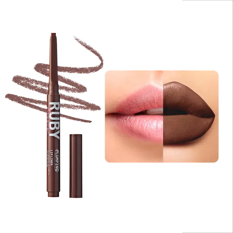 Ruby Kisses Plumping Lip Liner | Long-Lasting Define & Enhance Pencil – Choose Color 6