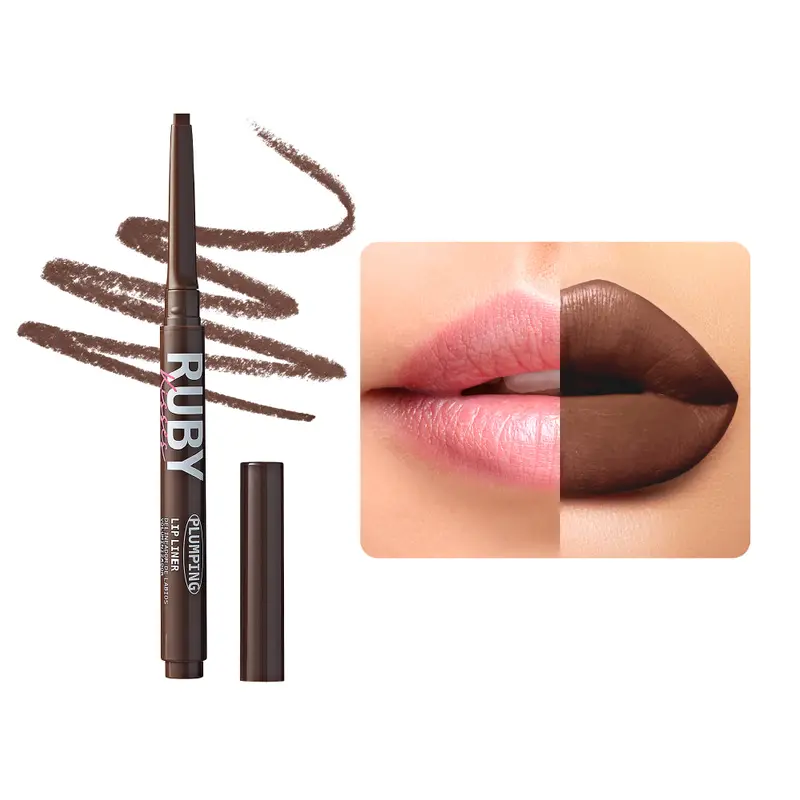 Ruby Kisses Plumping Lip Liner | Long-Lasting Define & Enhance Pencil – Choose Color 7