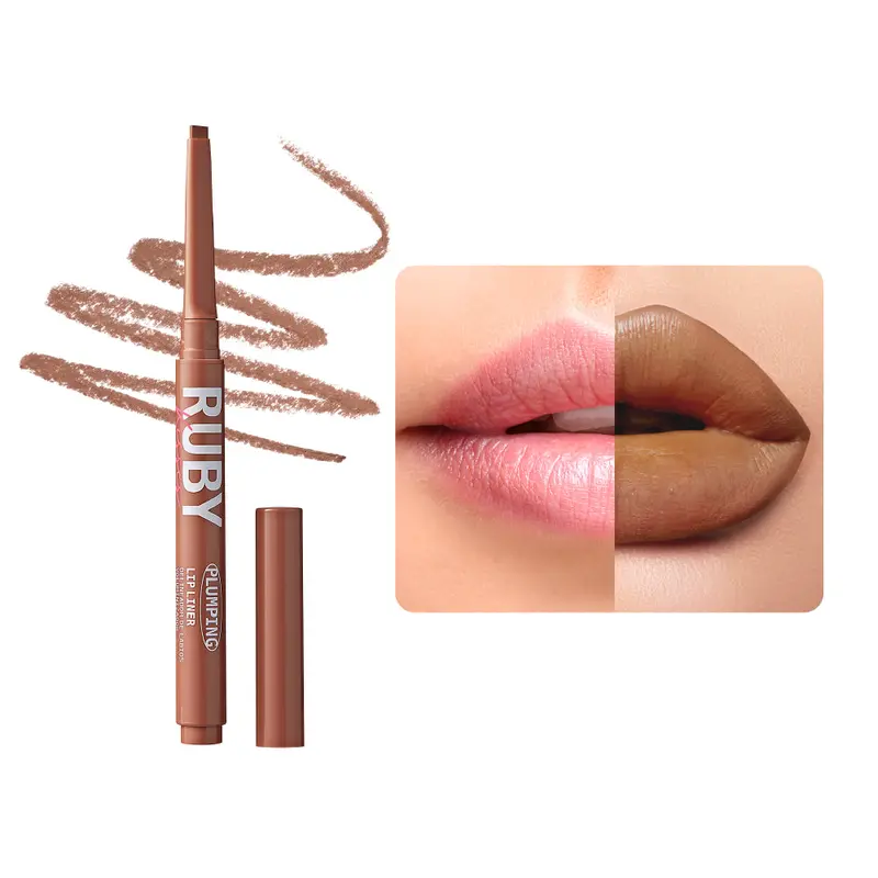 Ruby Kisses Plumping Lip Liner | Long-Lasting Define & Enhance Pencil – Choose Color 8