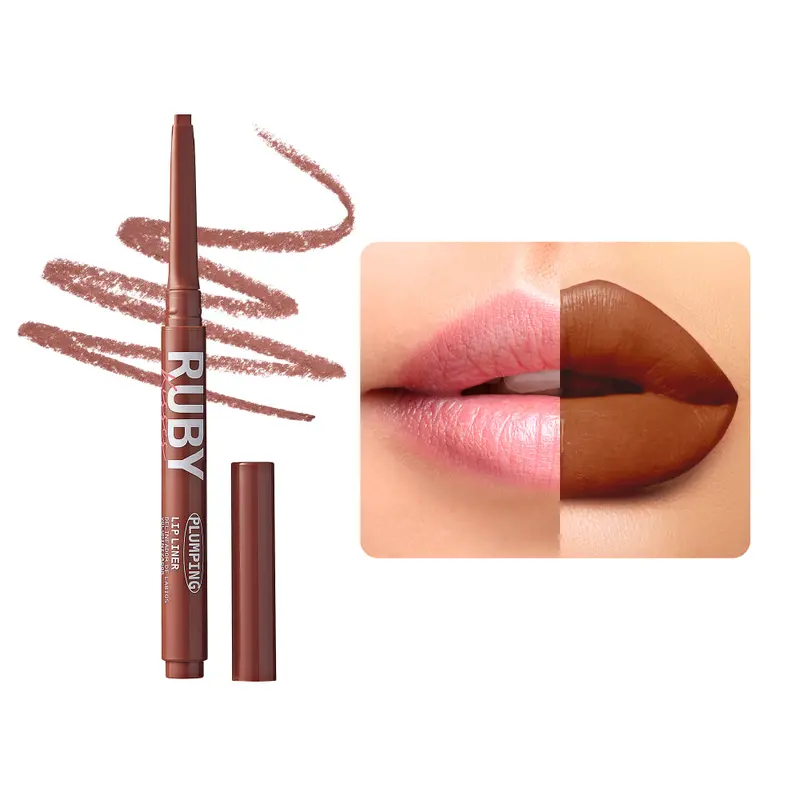 Ruby Kisses Plumping Lip Liner | Long-Lasting Define & Enhance Pencil – Choose Color 9