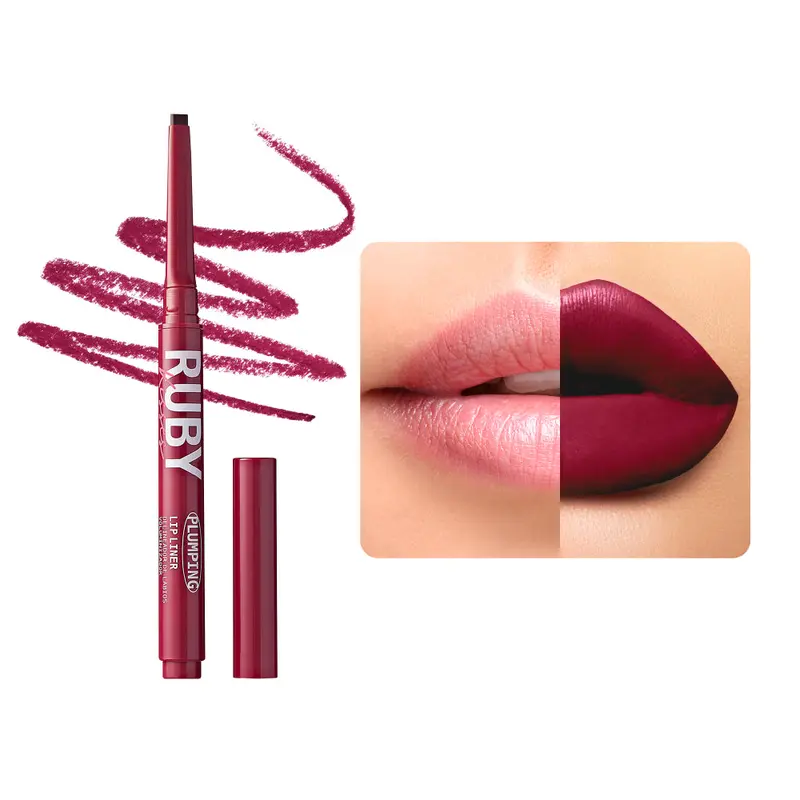 Ruby Kisses Plumping Lip Liner | Long-Lasting Define & Enhance Pencil – Choose Color 9