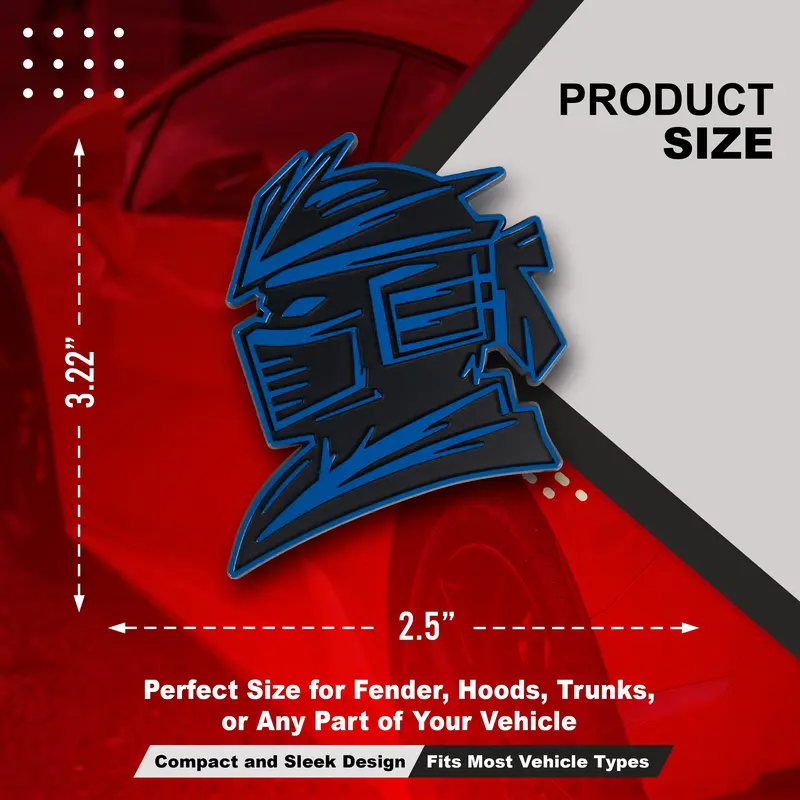 Samurai Emblem - Left & Right - Blue 2