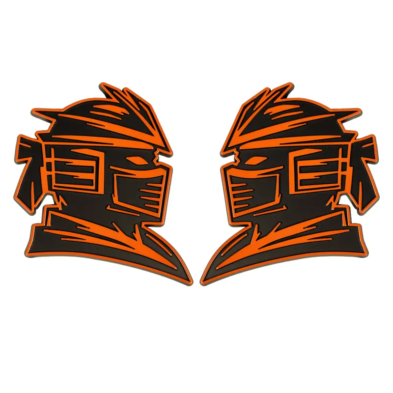 Samurai Emblem - Left & Right - Orange 1
