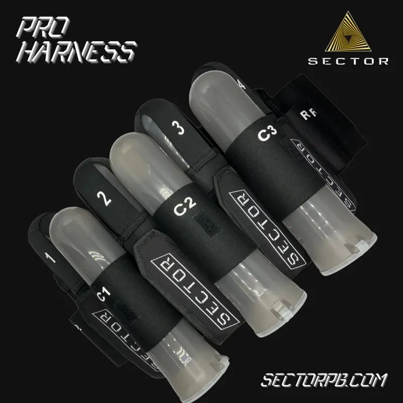 Sector Paintball Pro Harness 4+7 Black 1