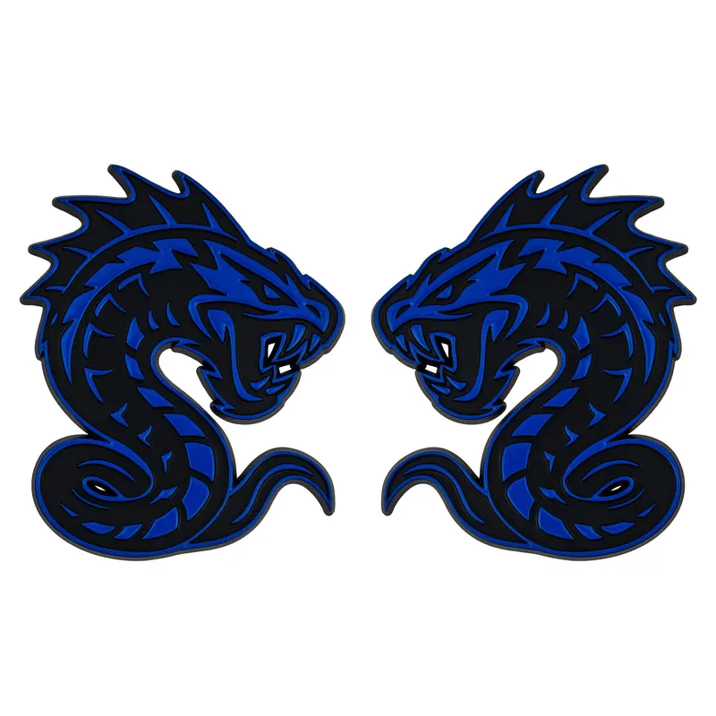 Serpent Emblem - Left & Right - Blue 1