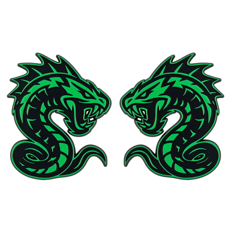 Serpent Emblem - Left & Right - Green 1