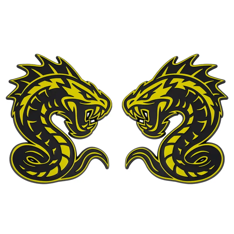 Serpent Emblem - Left & Right - Yellow 1