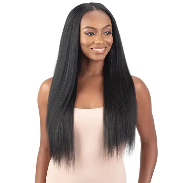 Shake ' N Go Organique Synthetic Hair U-Part Wig - 28" Natural Yaky Straight 1