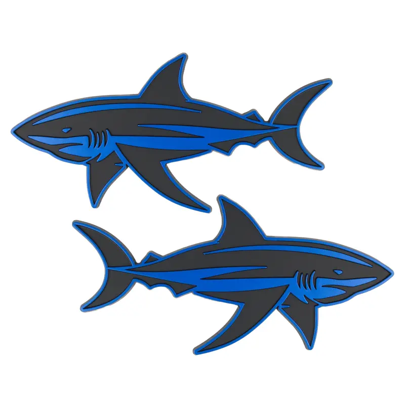 Shark Emblem - Left And Right - Blue 1