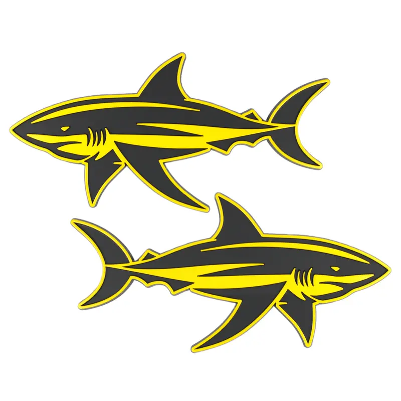 Shark Emblem - Left And Right - Yellow 1