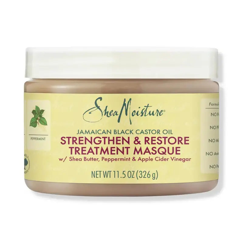 Shea Moisture Jamaican Black Castor Oil Strengthen & Restore Treatment Masque For Dry Hair - 11.5 Oz 1