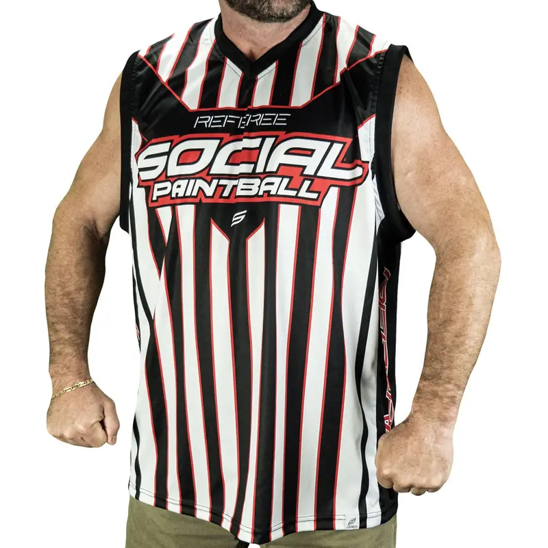 Social Paintball Grit Sleeveless Jersey - Referee 1