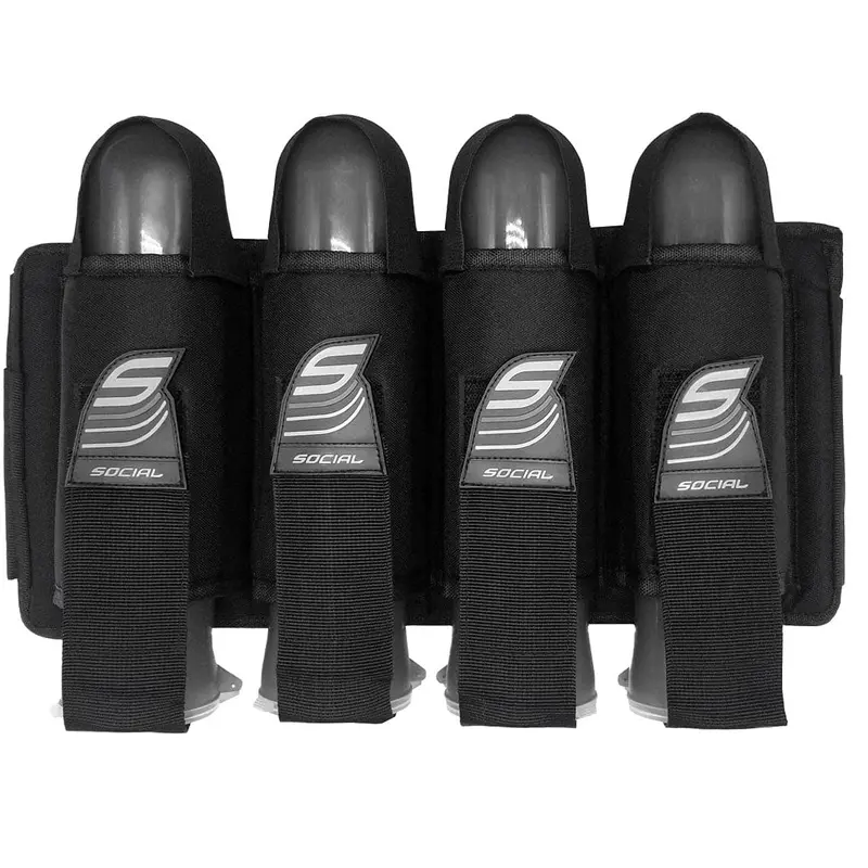 Social Paintball Smpl Pack Harness 4 Pod - Black 1