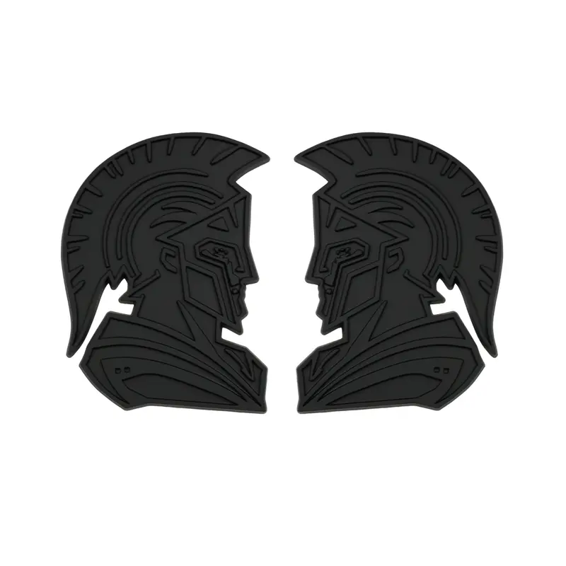 Spartan Emblem - Left And Right - Matte Black 1