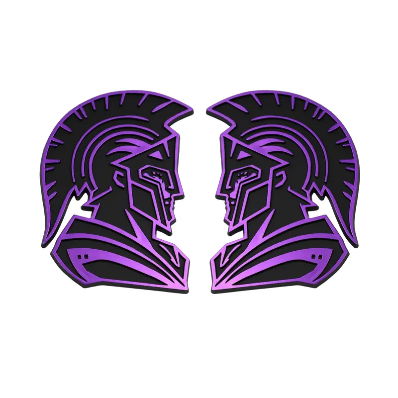 Spartan Emblem - Left And Right - Purple 1