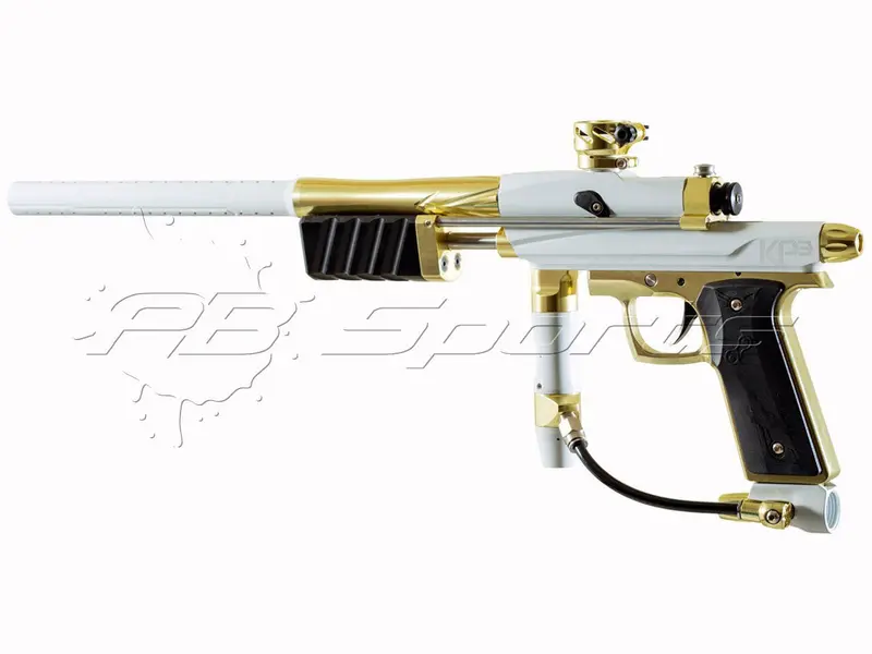Special Edition - Azodin Kaos Kp Iii (Kp3) Pump Gun - White And Gold 1