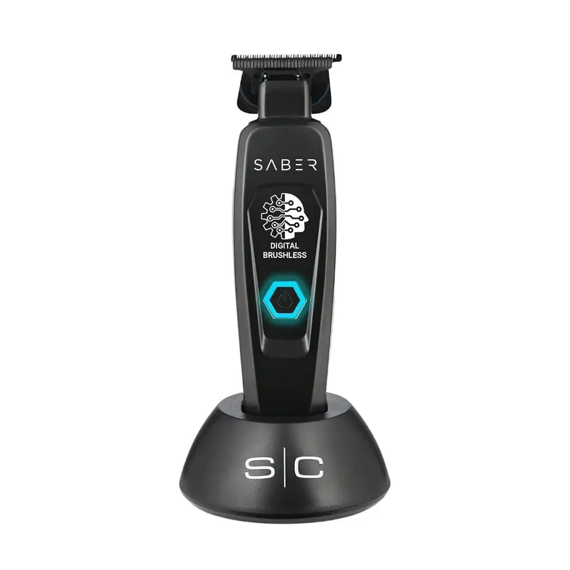 Stylecraft Saber Professional Cordless Metal Trimmer With Digital Brushless Motor - Black 1