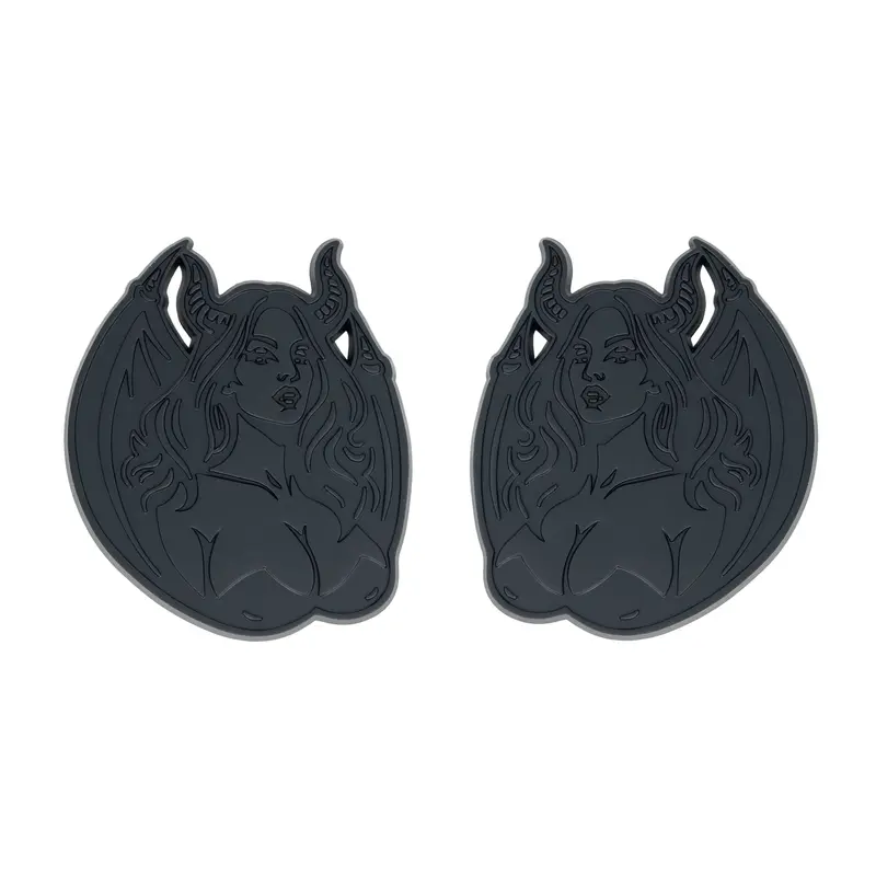 Succubus Emblem - Left & Right - Matte Black 1