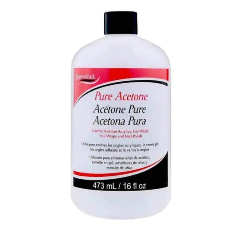 Supernail Pure Acetone Nail Polish Remover - 16 Oz 1