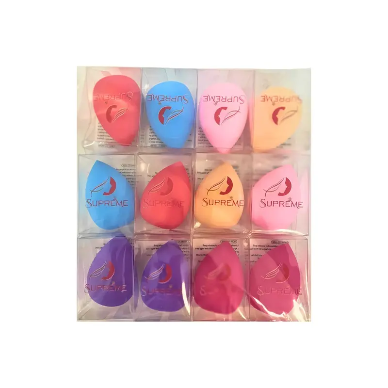 Supreme Beauty Assorted Color Beauty Blenders | 12-Piece Makeup Sponge Set For Flawless Blending 1