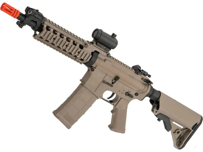 Tippmann Basic Training Full Size M4 Airsoft Aeg W/ Ris Handguard - Tan 1
