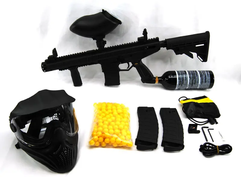 Tippmann Stormer Elite Paintball Package 200 Rd Loader Paintballs 20 Oz Co2 Tank 1