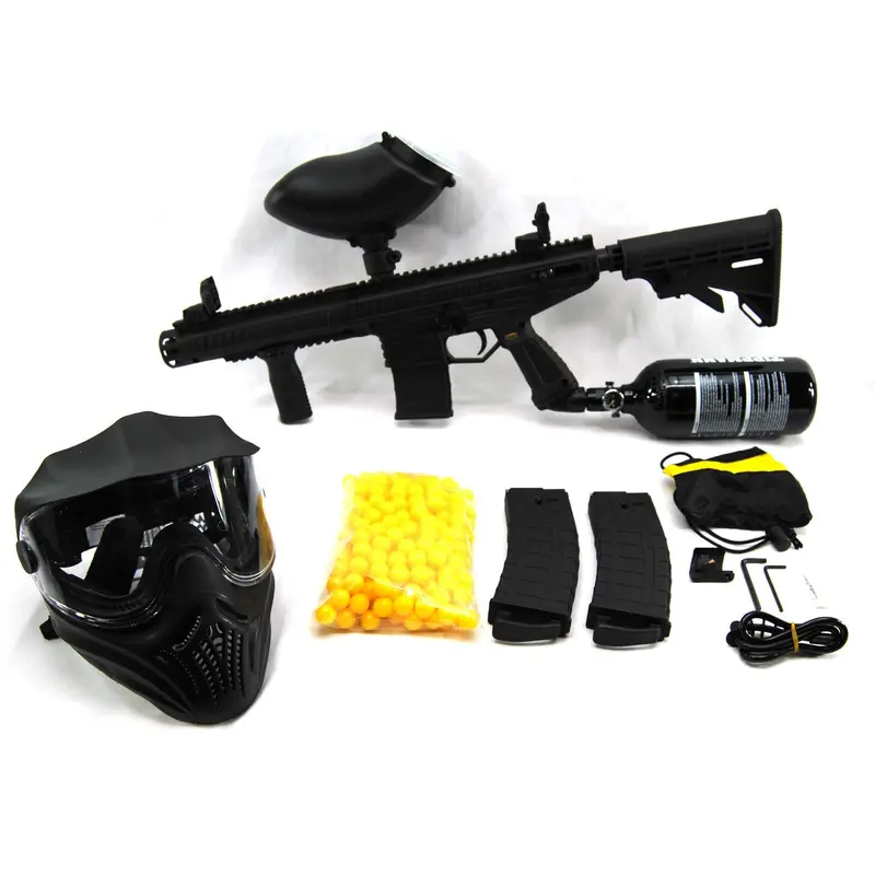 Tippmann Stormer Elite Paintball Package 200 Rd Loader Paintballs 48/3000 Tank 1