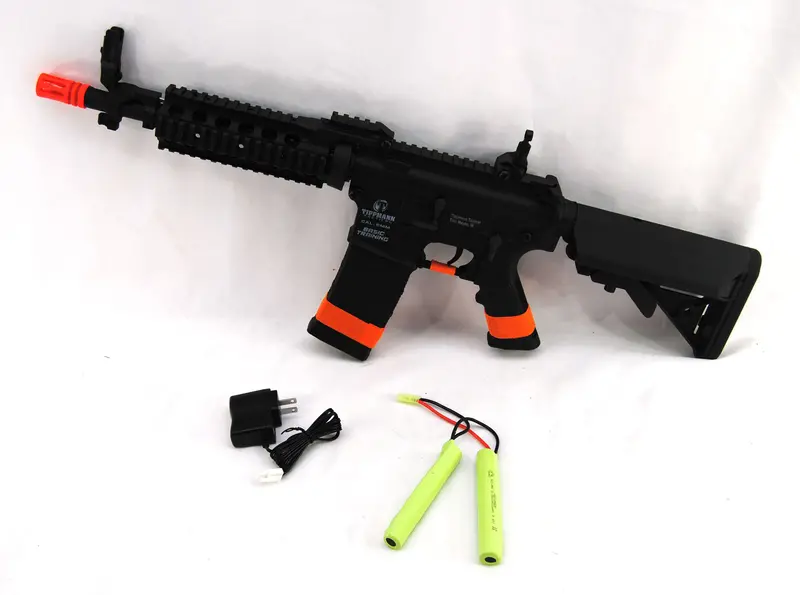 Tippmann Tactical Basic Training Cqb Ris Airsoft Rifle (Nimh 9.6V Battery & Changer) - Black 1