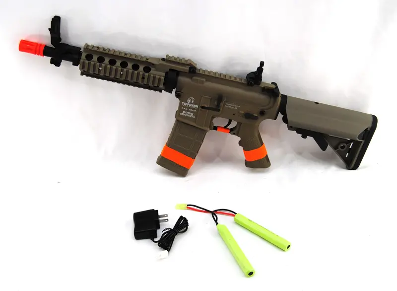 Tippmann Tactical Basic Training Cqb Ris Airsoft Rifle (Nimh 9.6V Battery & Changer) - Tan 1
