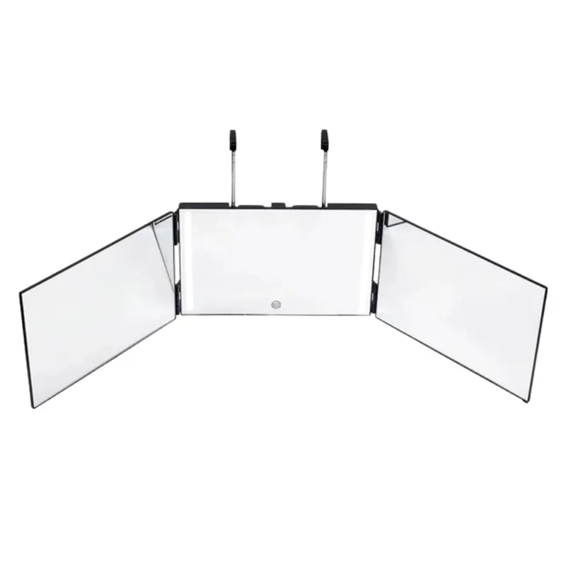 Tri-Fold Mirror With Led Light 1