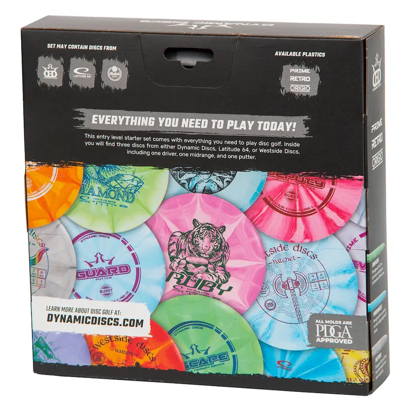 Trilogy Assorted Prime Retro Origio Burst 3 Disc Starter Golf Set 2