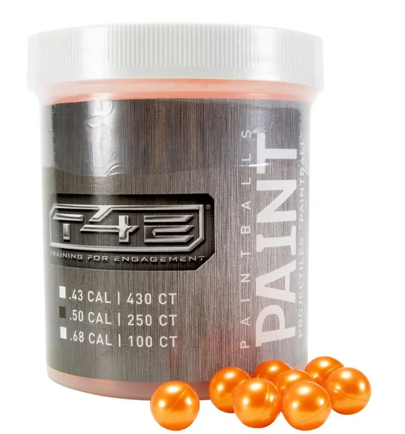 Umarex T4e .50 Cal Paintballs - 250 Count Jar - Orange 1