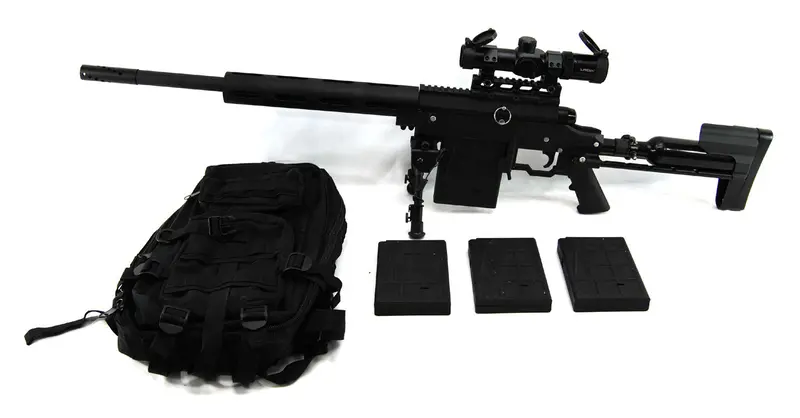 Used Carmatech Sar-12C Paintball Sniper W/ Supremacy Scope 1