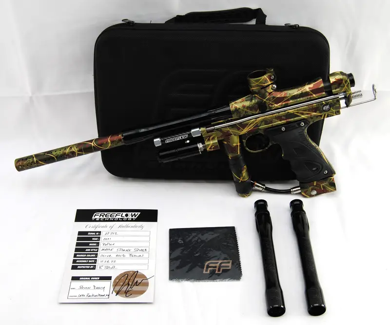 Used Dye X Freeflow Reflex Autococker - Custom Splash Camo Anno 1