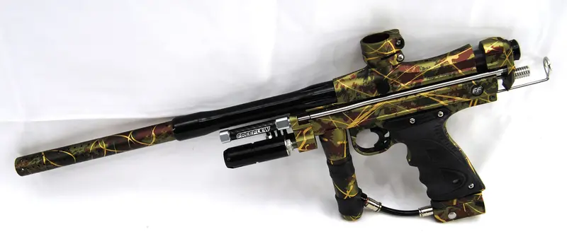 Used Dye X Freeflow Reflex Autococker - Custom Splash Camo Anno 2