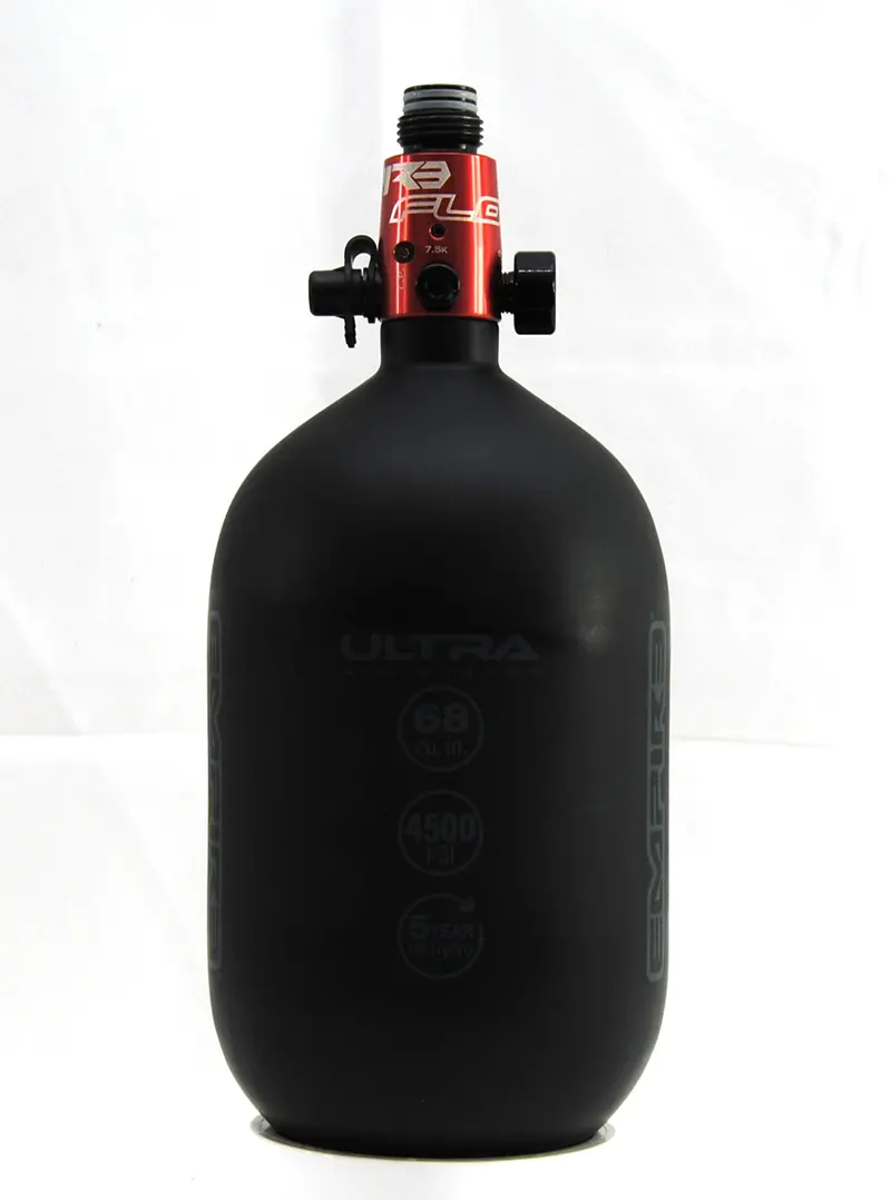 Used Empire 68Ci/4500Psi Ultra Air Tank - Black/Red 1