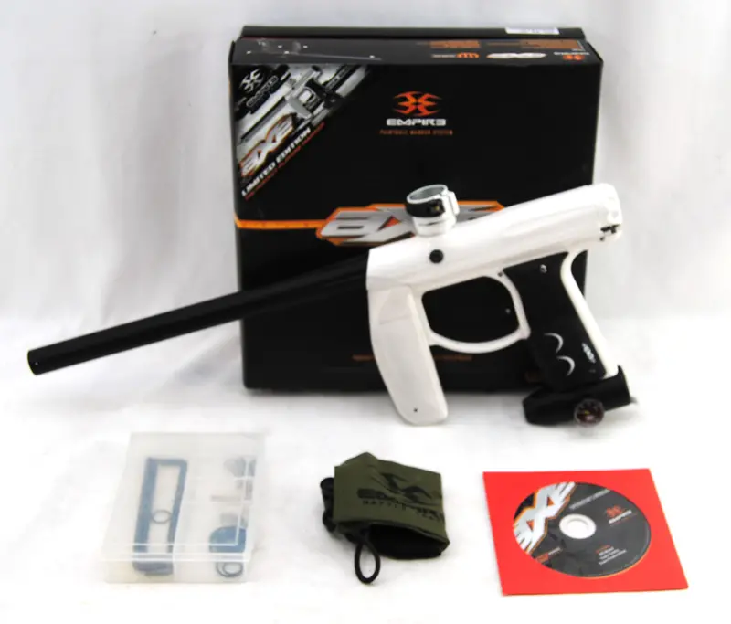 Used Empire Axe Paintball Marker - Le White 1