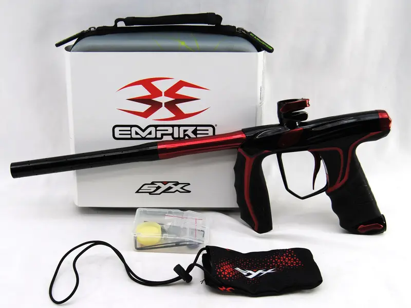 Used Empire Syx Paintball Marker - Black/Red Gloss 1