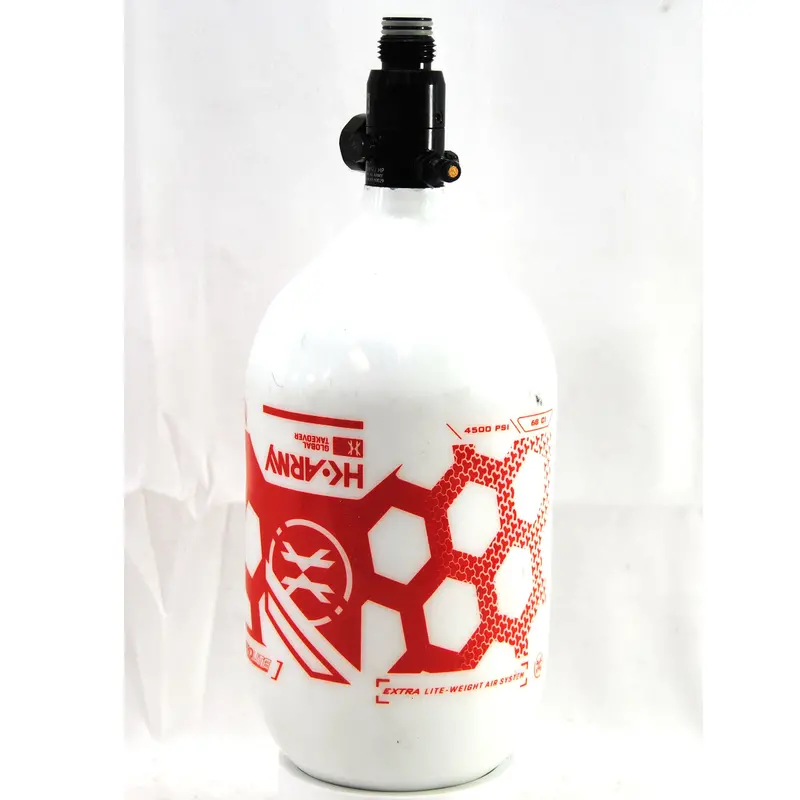 Used Hk Army 68Ci/4500Psi Compressed Air Tank - White/Red 1